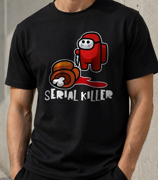 Camiseta Serial Killer – Among Us (negra)