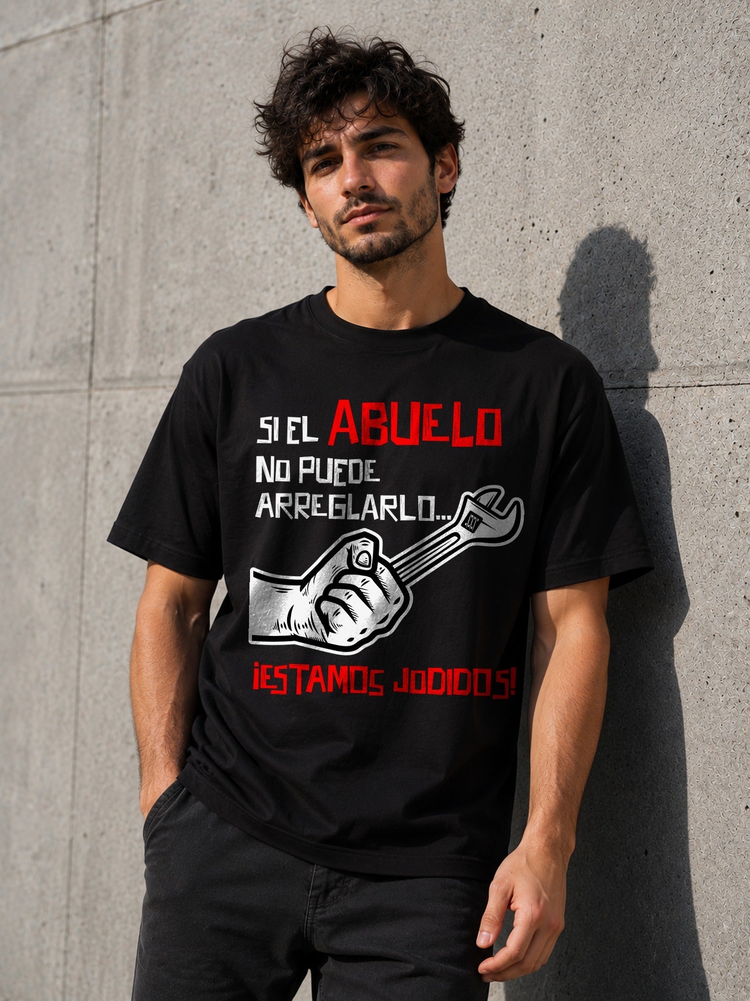 Camiseta con el diseño Si el Abuelo no Puede – Regalo para abuelos, de Paranoia Records