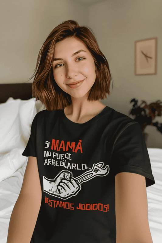 Camiseta Si mamá no puede - El Cajón Friki