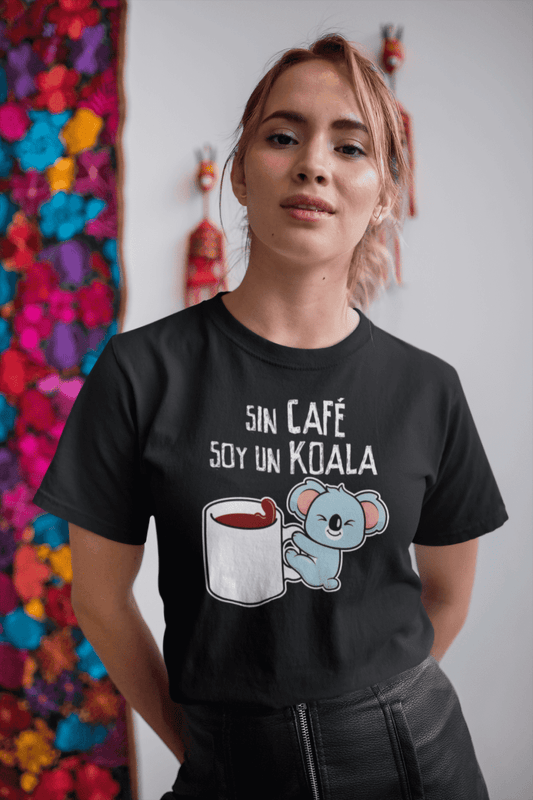 Camiseta Sin café soy un koala - El Cajón Friki