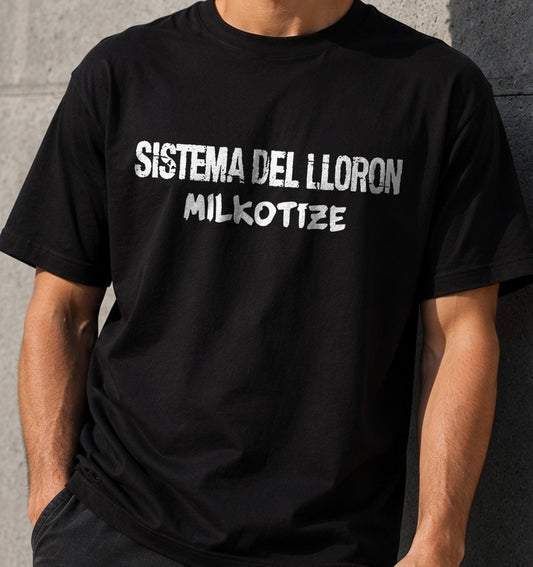 Camiseta Sistema del Llorón – Humor Friki (negra)