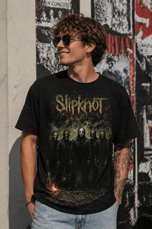Camiseta Slipknot - Masked Dystopian Ensemble - El Cajón Friki