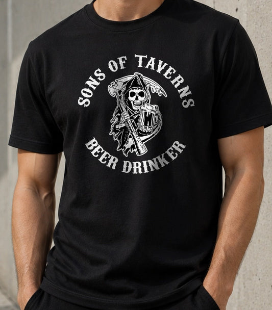 Camiseta Sons of Taverns (Beer) (negra)