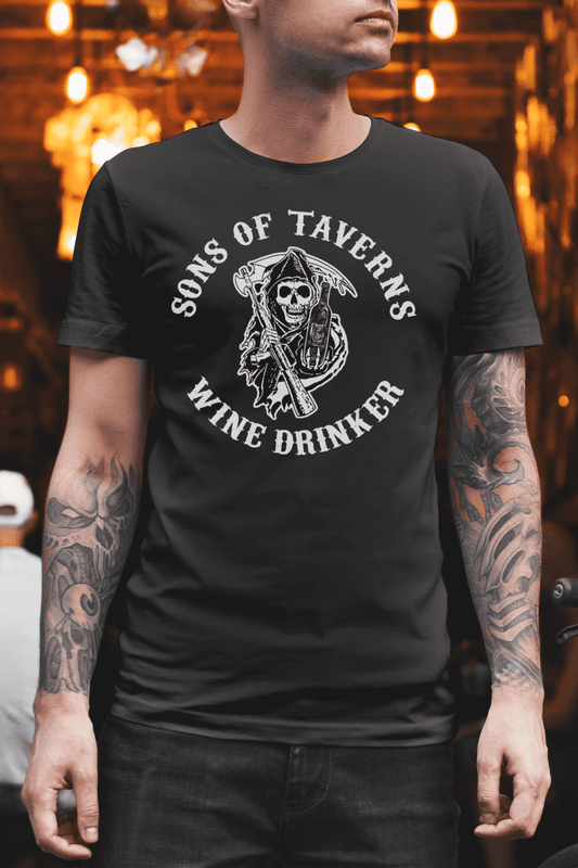 Camiseta Sons of Tavers (Wine) - El Cajón Friki