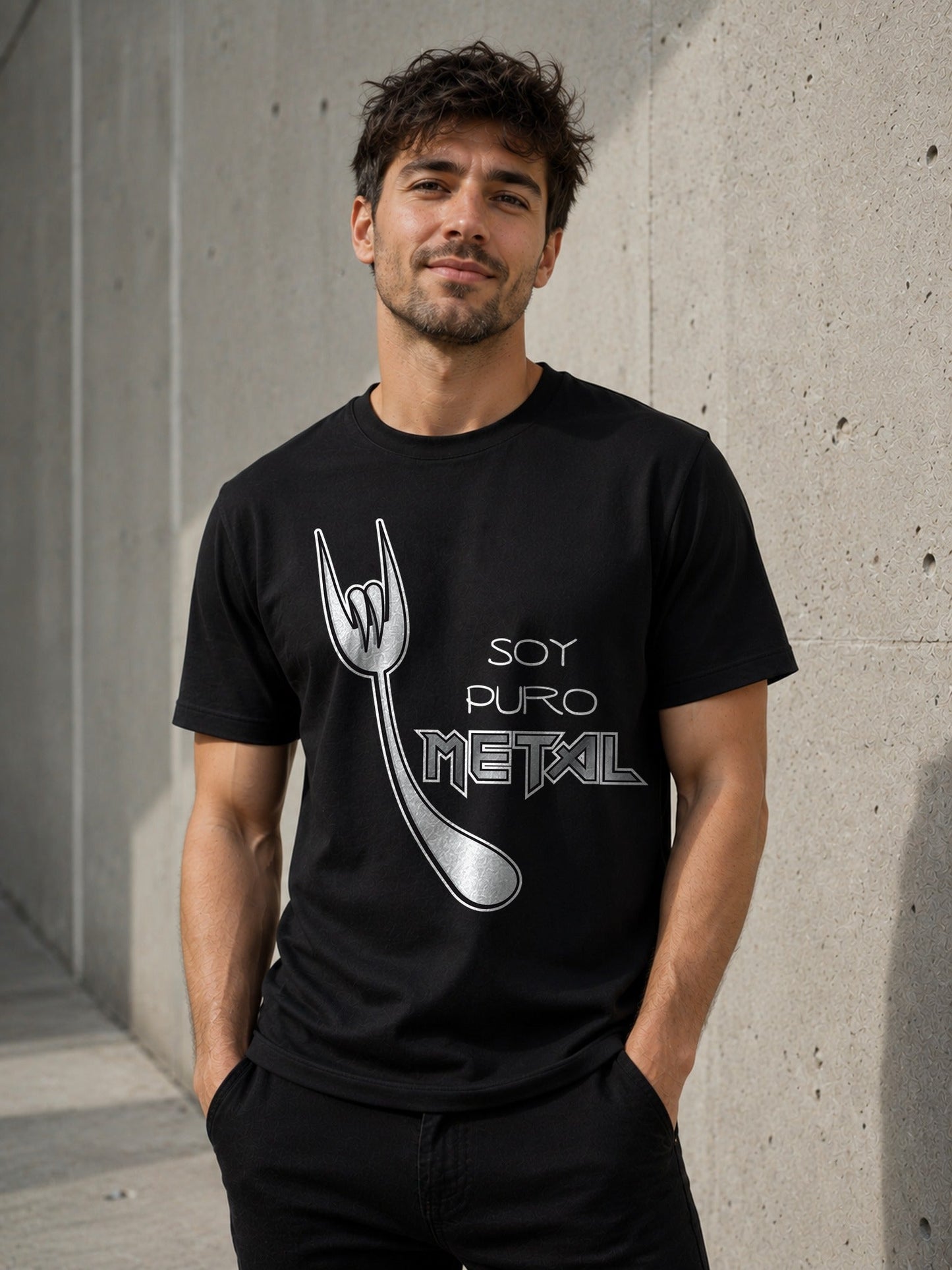 Camiseta Soy Puro Metal – Regalo para rockeros