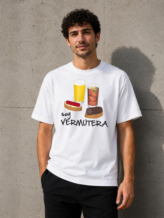 Camiseta Soy Vermutera – Regalo para amantes del vermut (blanca)