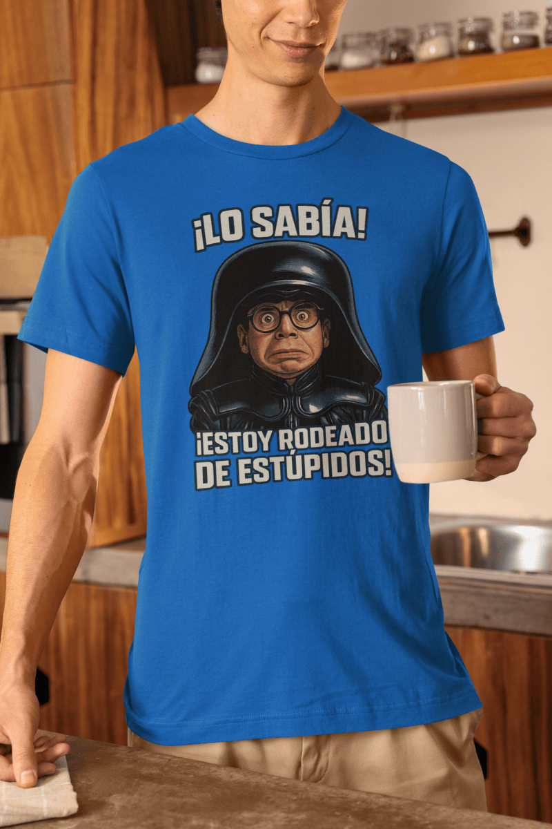 Camiseta Spaceballs Rick Moranis Lo Sabía Estoy Rodeado de estúpidos - El Cajón Friki