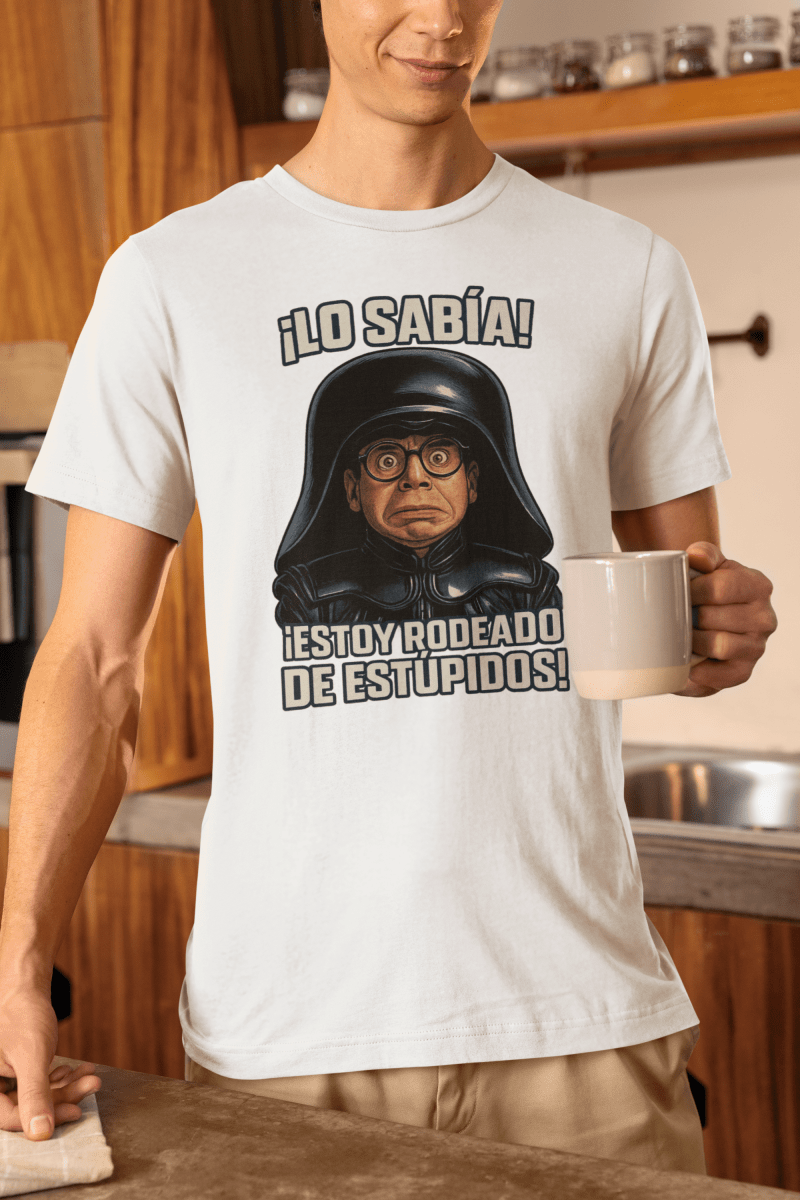 Camiseta Spaceballs Rick Moranis Lo Sabía Estoy Rodeado de estúpidos - El Cajón Friki