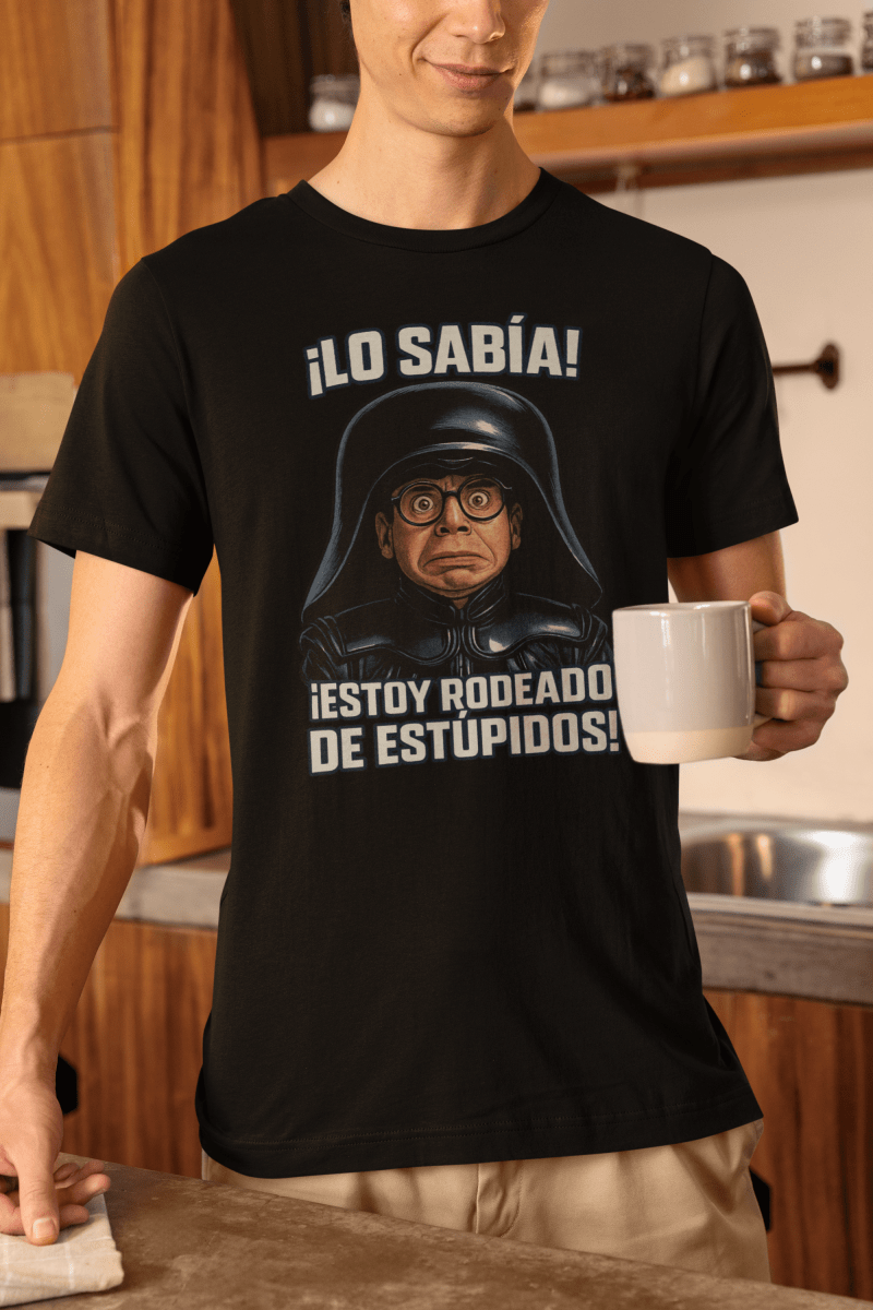 Camiseta Spaceballs Rick Moranis Lo Sabía Estoy Rodeado de estúpidos - El Cajón Friki
