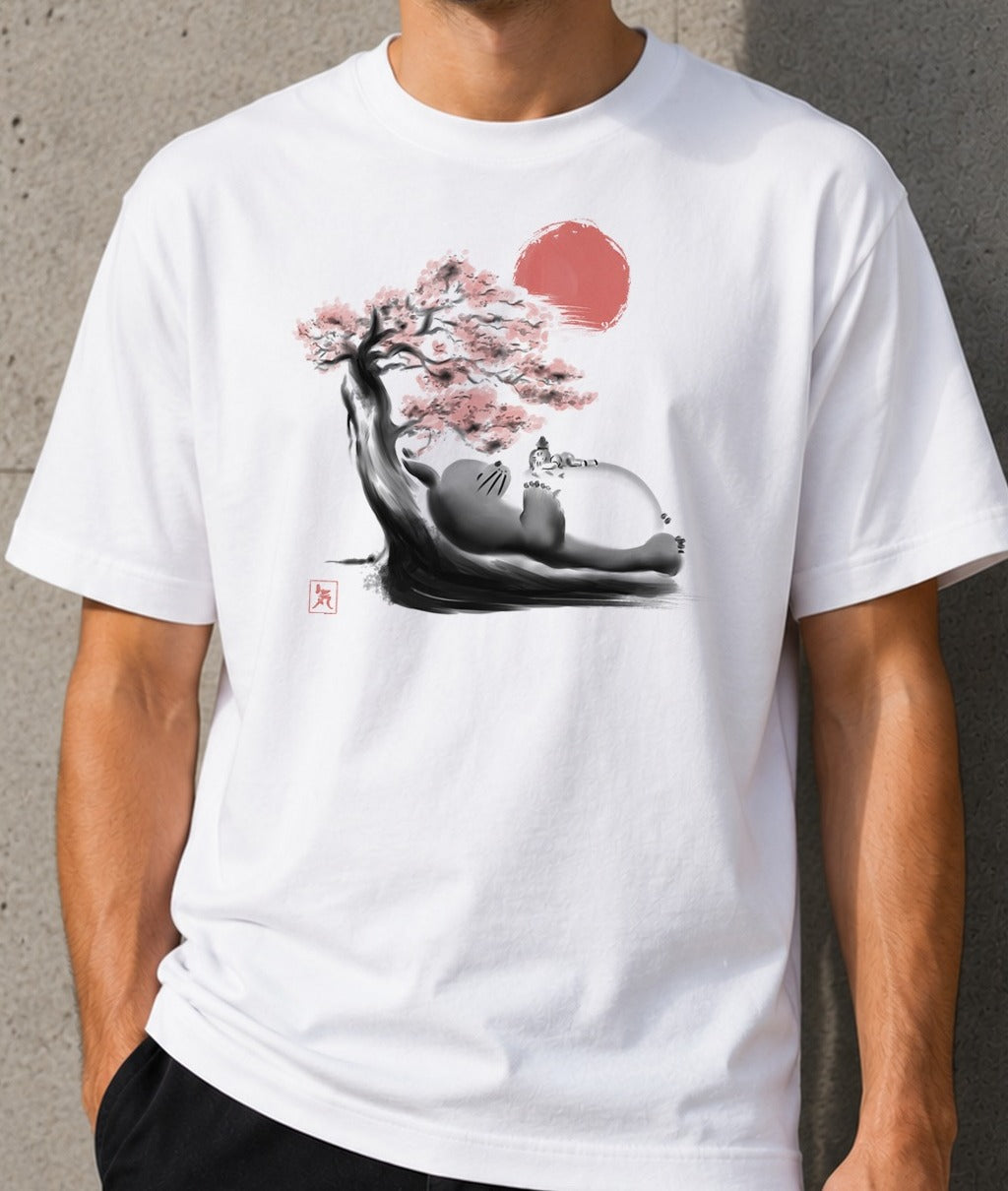 Camiseta Spirit in the Forest – Totoro de Studio Ghibli (blanca)
