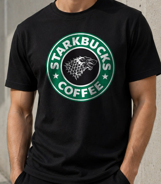 Camiseta Starkbucks – Game of Thrones (negra)