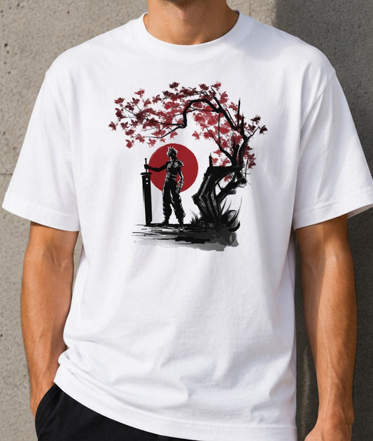 Camiseta Starry Child – Final Fantasy VII (blanca)