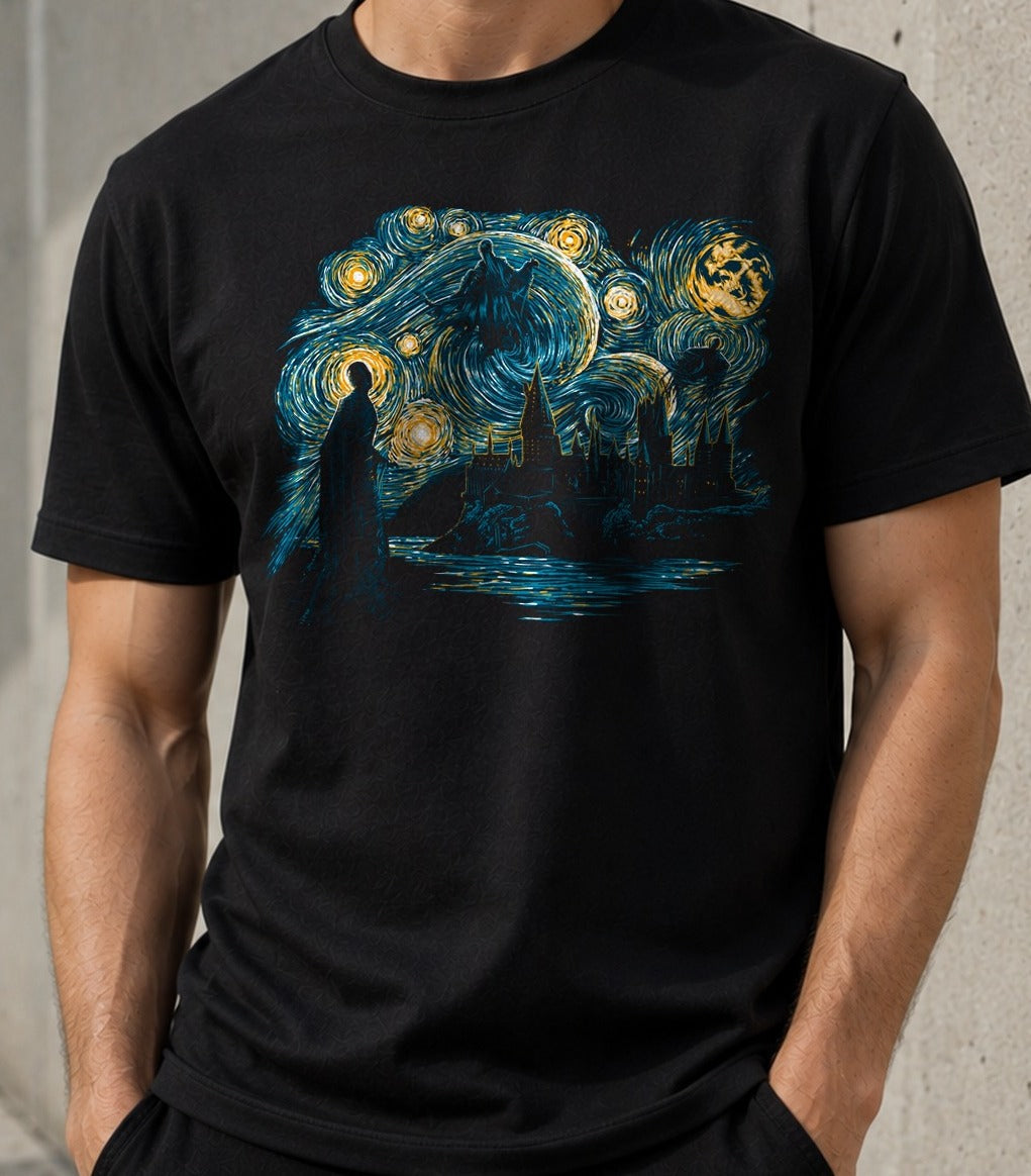 Camiseta Starry Dementors – Harry Potter (negra)