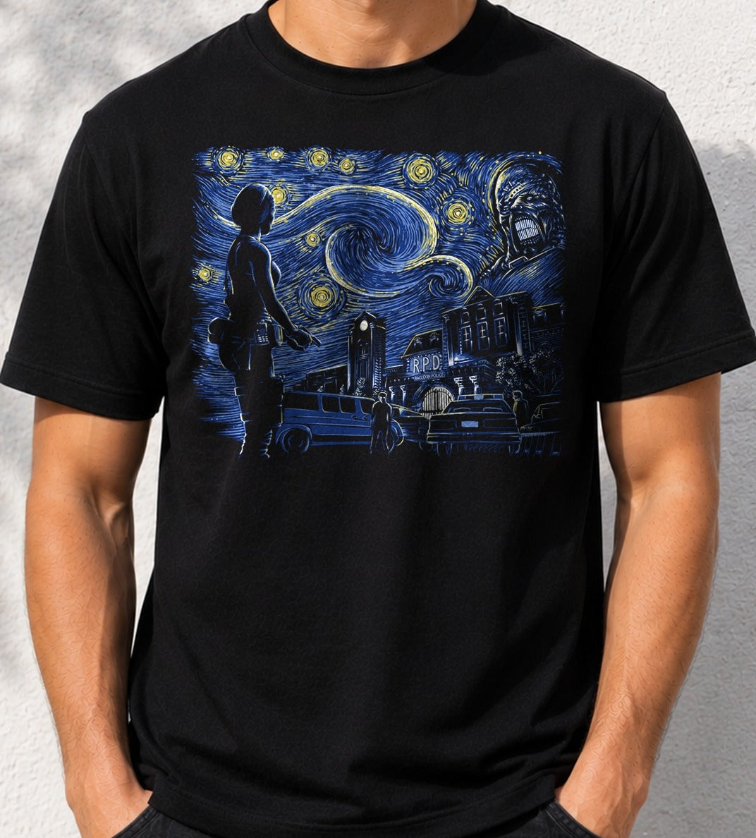 Camiseta Starry Evil – Resident Evil (negra)