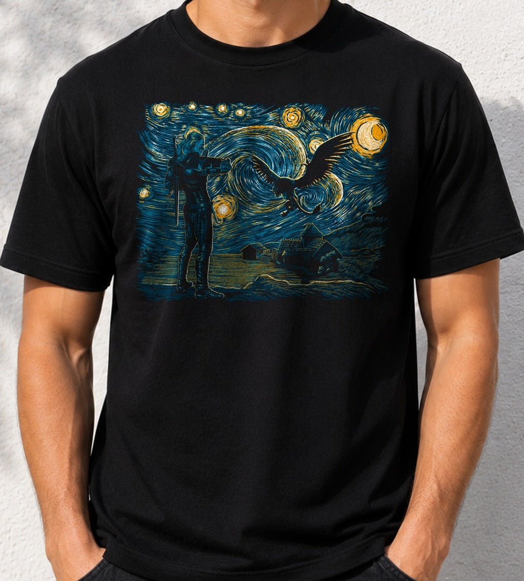 Camiseta Starry Hunt – The Witcher (negra)