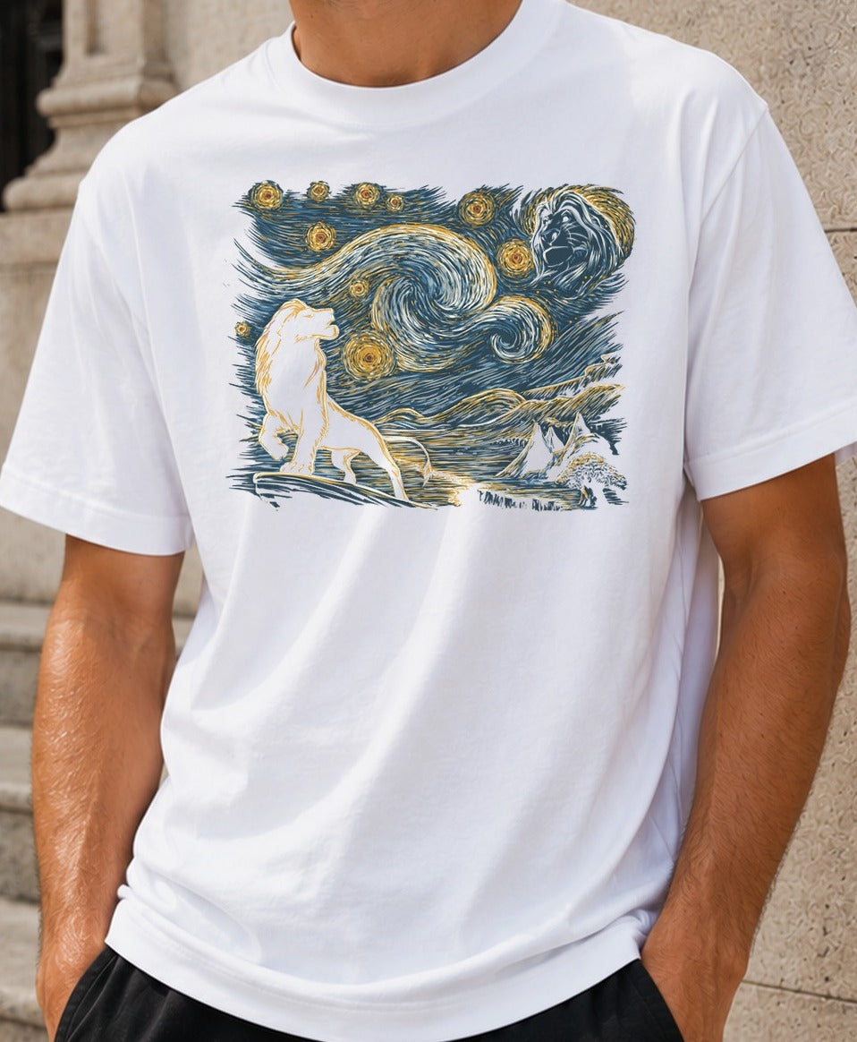 Camiseta Starry King – El Rey León (blanca)