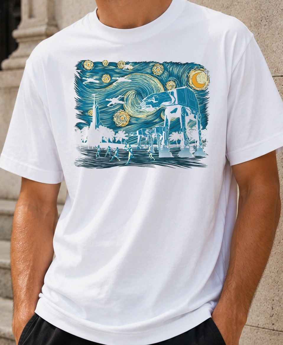 Camiseta Starry Scarif – Rogue One de Star Wars (blanca)