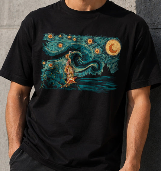 Camiseta Starry Souls – Dark Souls (negra)