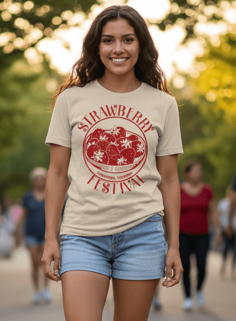 Camiseta Strawberry Festival - El Cajón Friki