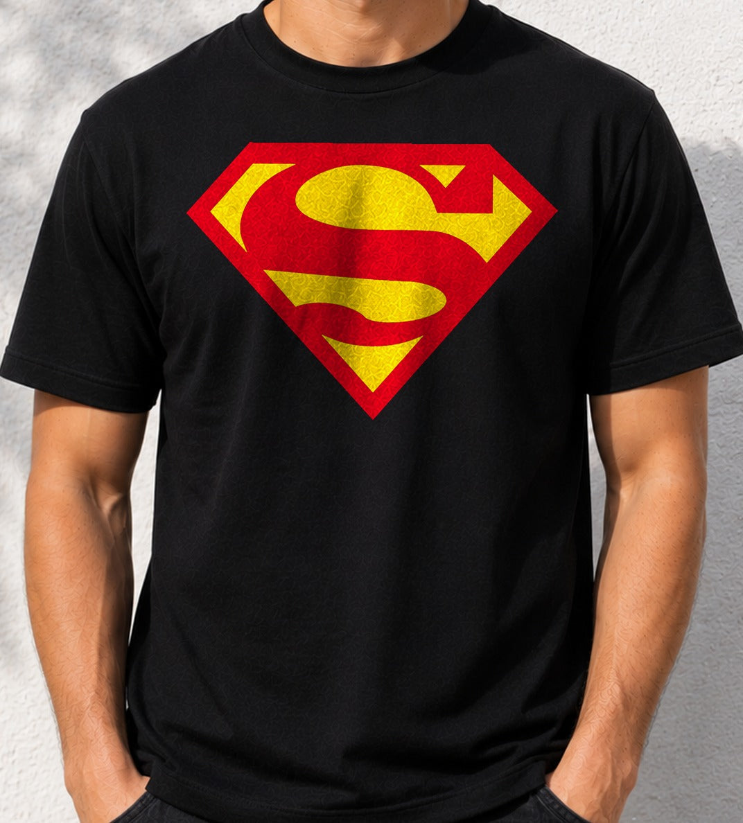 Camiseta Superman – El Escudo de DC Comics (negra)
