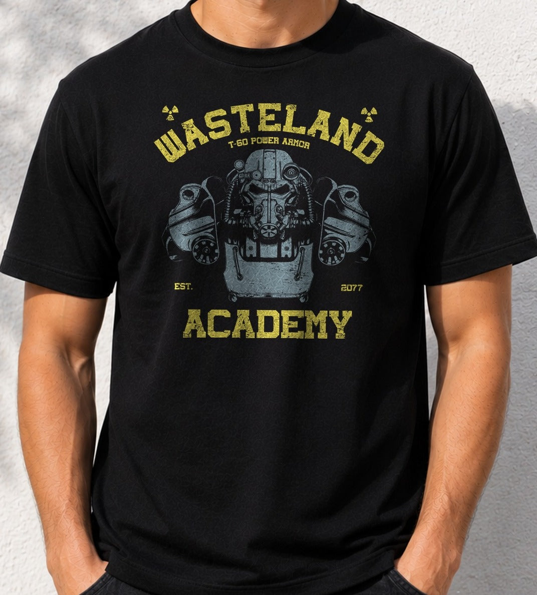 Camiseta T-60 Series – Fallout Power Armor (negra)