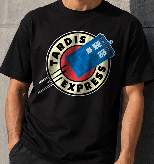 Camiseta Tardis Express – Doctor Who (negra)