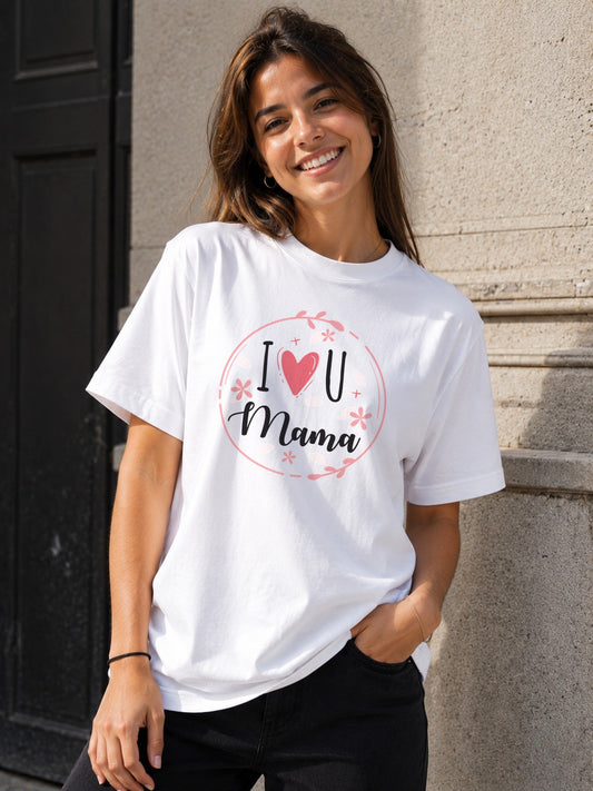 Camiseta Te Quiero Mama – Regalo Día de la Madre (blanca)