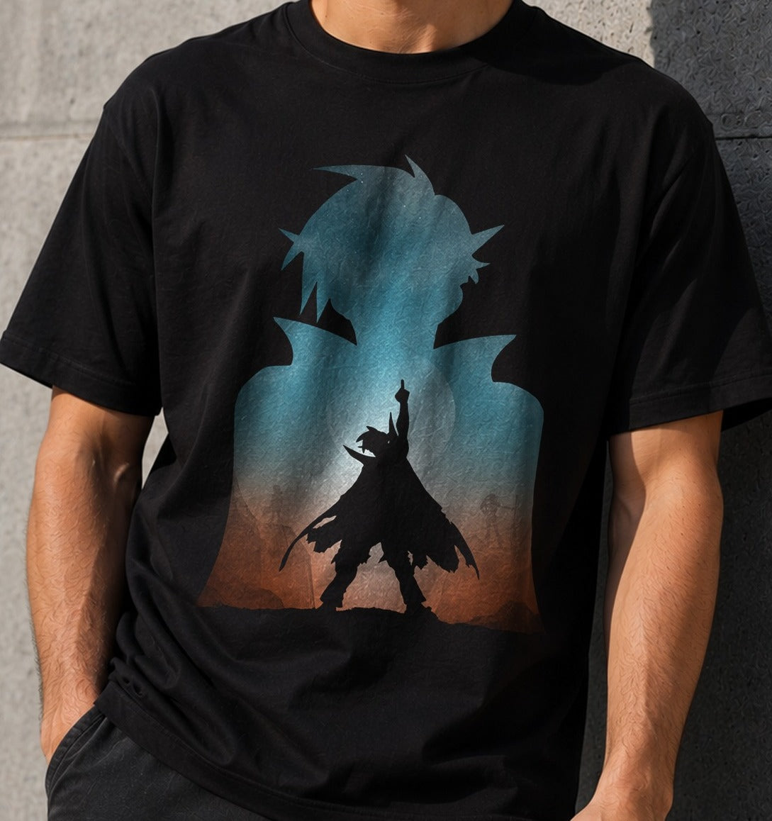Camiseta Team Gurren – Gurren Lagann (negra)