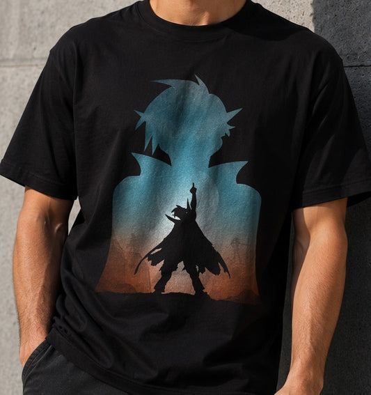 Camiseta Team Gurren – Gurren Lagann (negra)