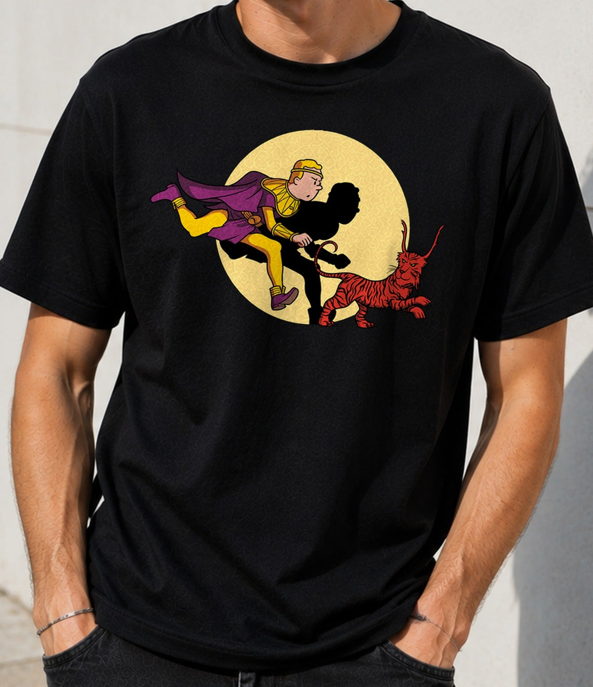 Camiseta The Adventures of Ozymandias – Cómic Clásico y Fantasía Heroica (negra)