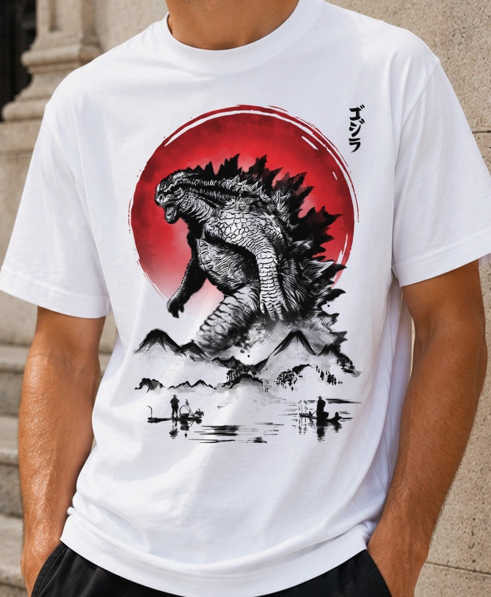 Camiseta The Ancient King – Godzilla (blanca)