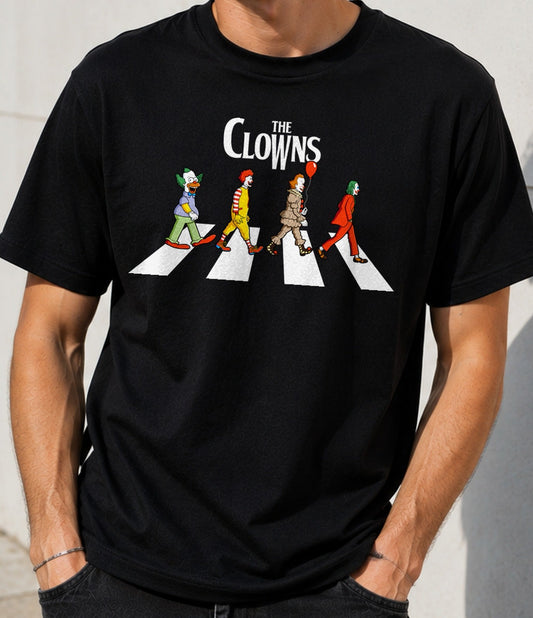 Camiseta The Clowns – Payasos de Cine y Tele (negra)