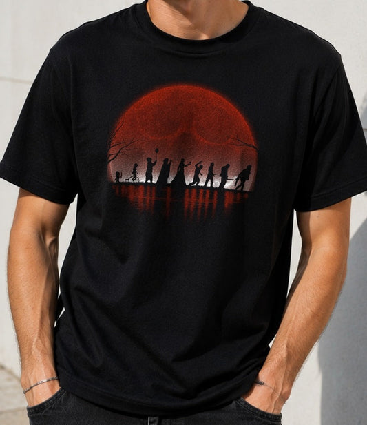 Camiseta The Fellowship of the Horror – Iconos del Terror (negra)