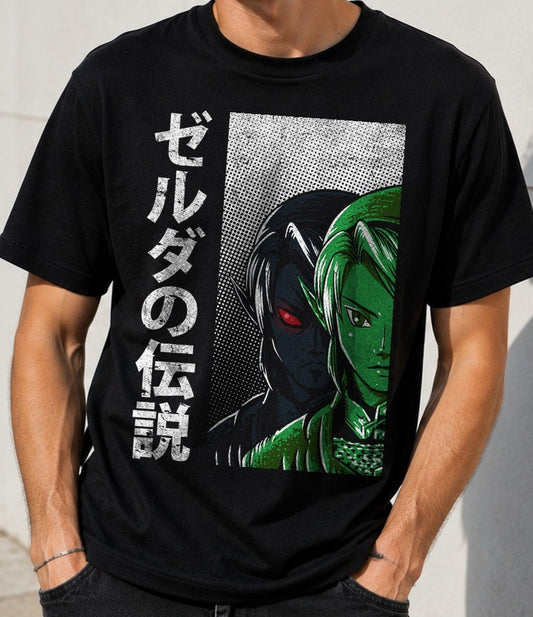 Camiseta The Hero of Time – Zelda (negra)