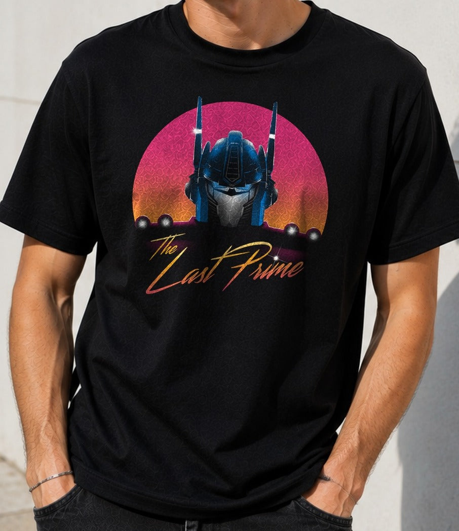 Camiseta The Last Prime – Optimus Prime de Transformers (negra)