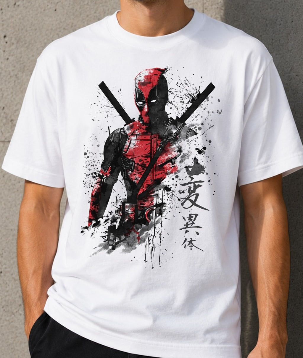 Camiseta The Merc Ink – Deadpool (blanca)