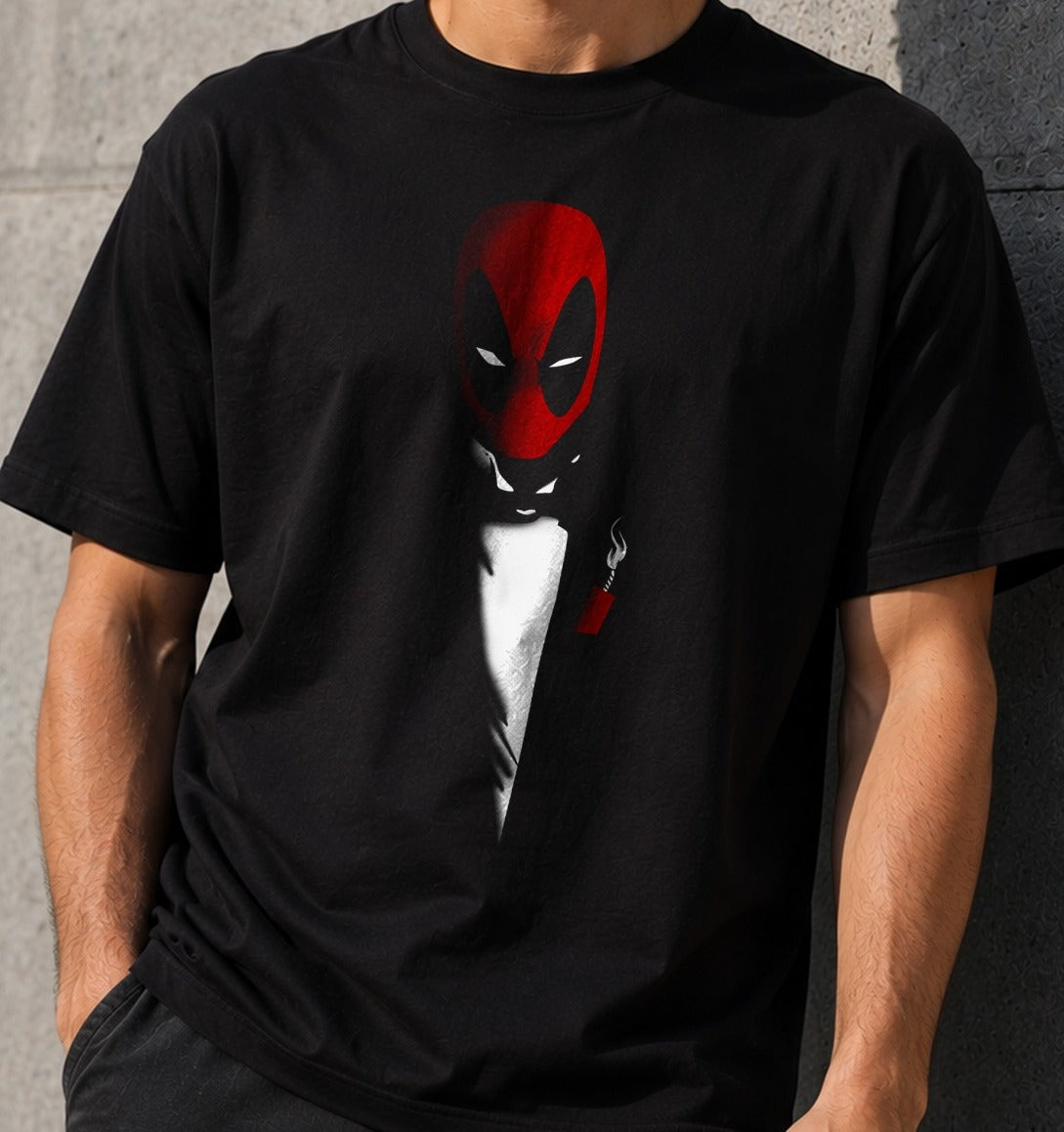 Camiseta The Mercenary – Deadpool de Marvel (negra)