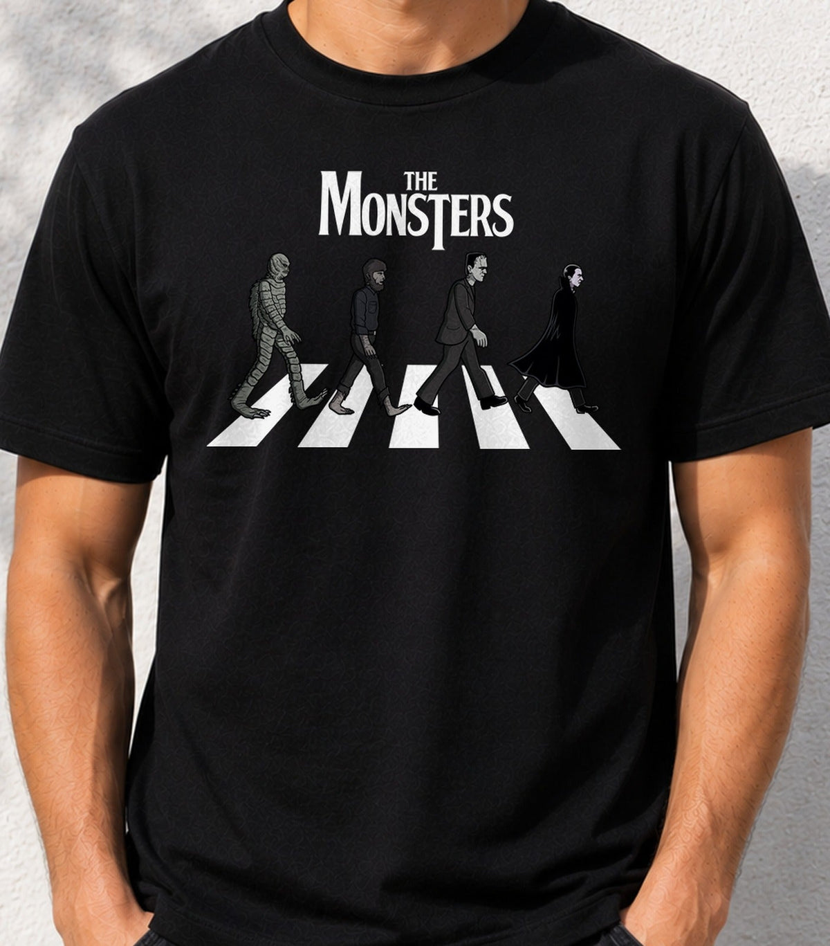 Camiseta The Monsters – Monstruos Clásicos del Terror (negra)