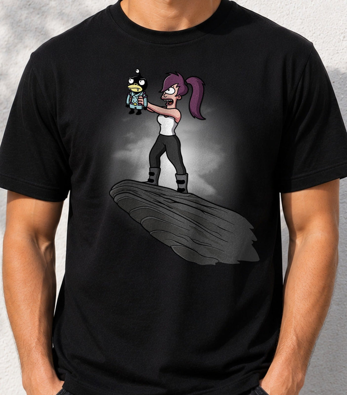 Camiseta The Niblonian King – Parodia Animada de Serie Espacial (negra)
