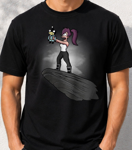 Camiseta The Niblonian King – Parodia Animada de Serie Espacial (negra)