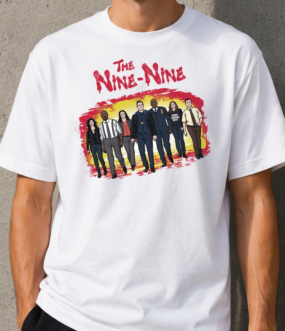 Camiseta The Nine-Nine – Comedia Policial de Serie (blanca)