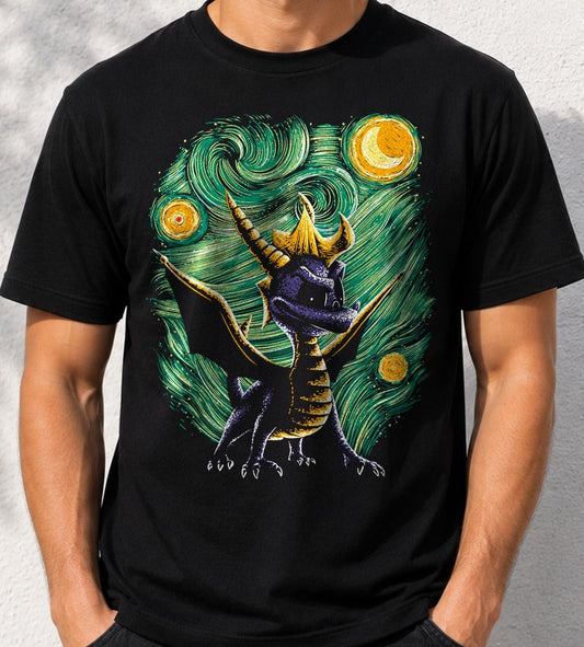 Camiseta The Starry Dragon – Spyro (negra)