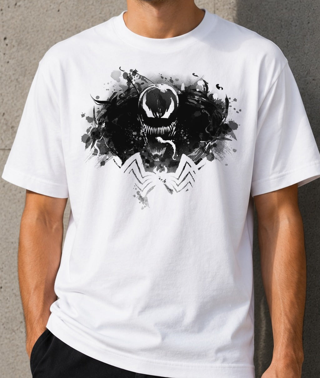 Camiseta The Symbiote – Venom de Marvel (blanca)