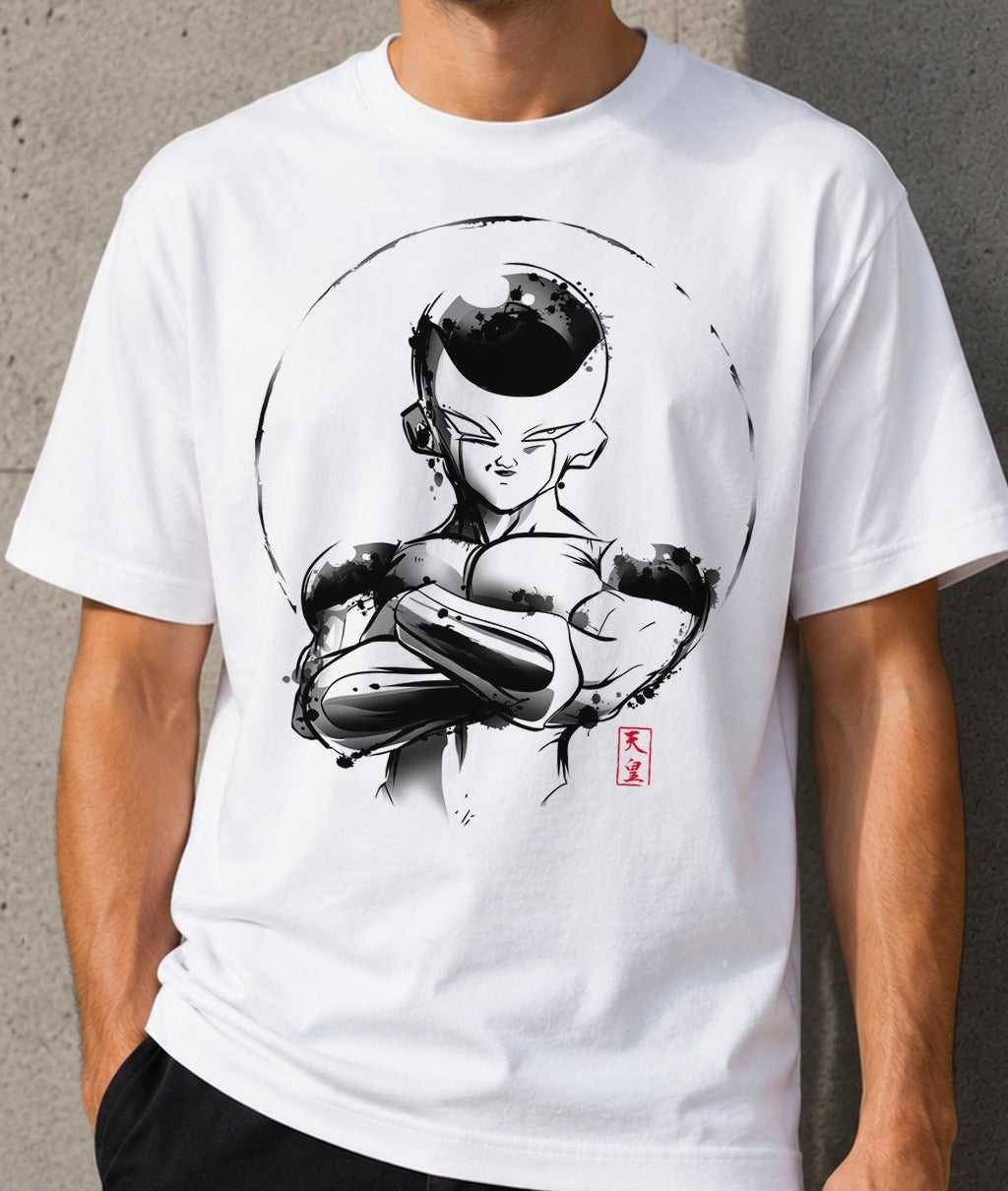 Camiseta The Universal Emperor – Freezer de Dragon Ball (blanca)