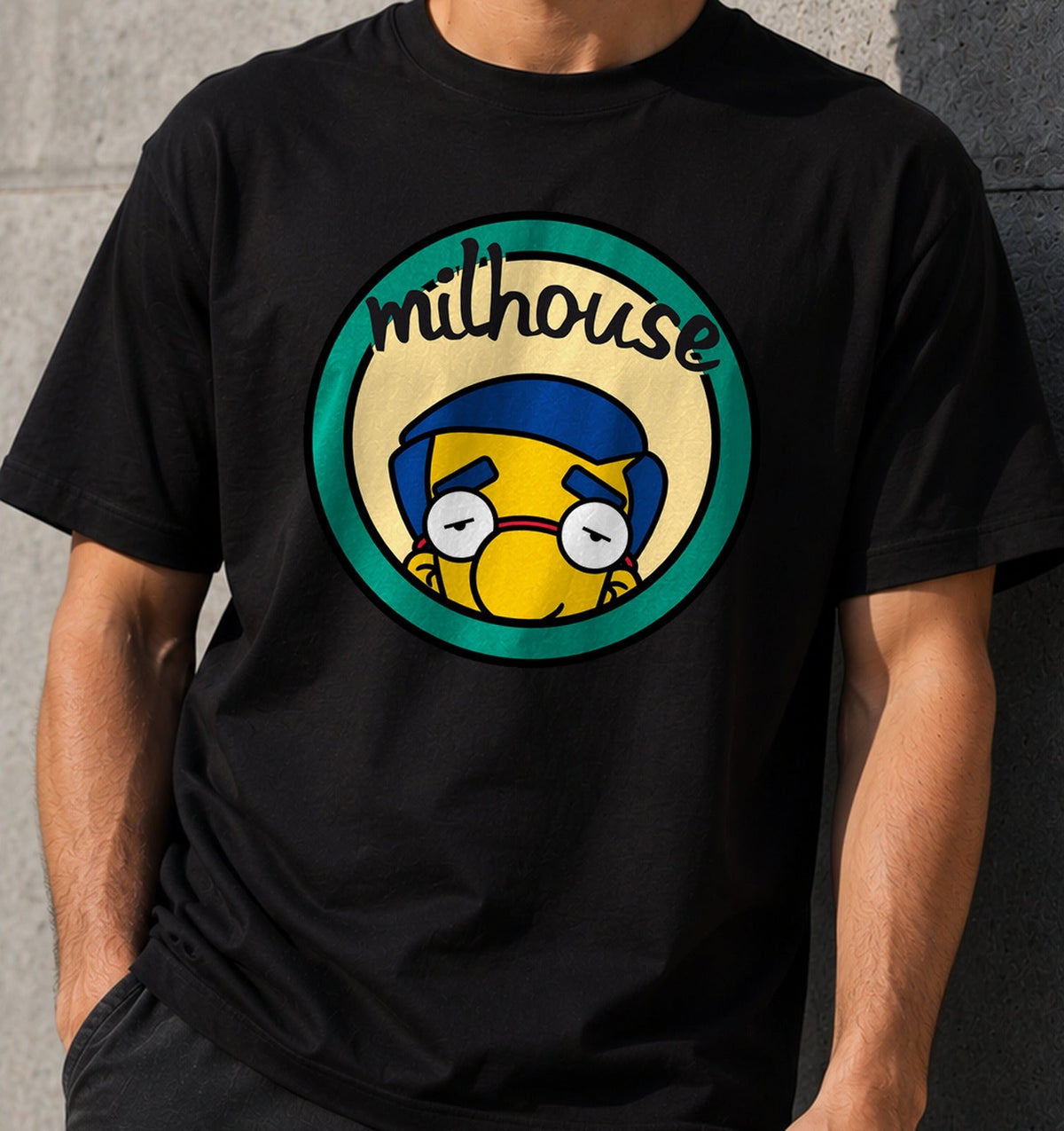 Camiseta The Van Houten Show – Personaje Secundario de Dibujos Animados (negra)