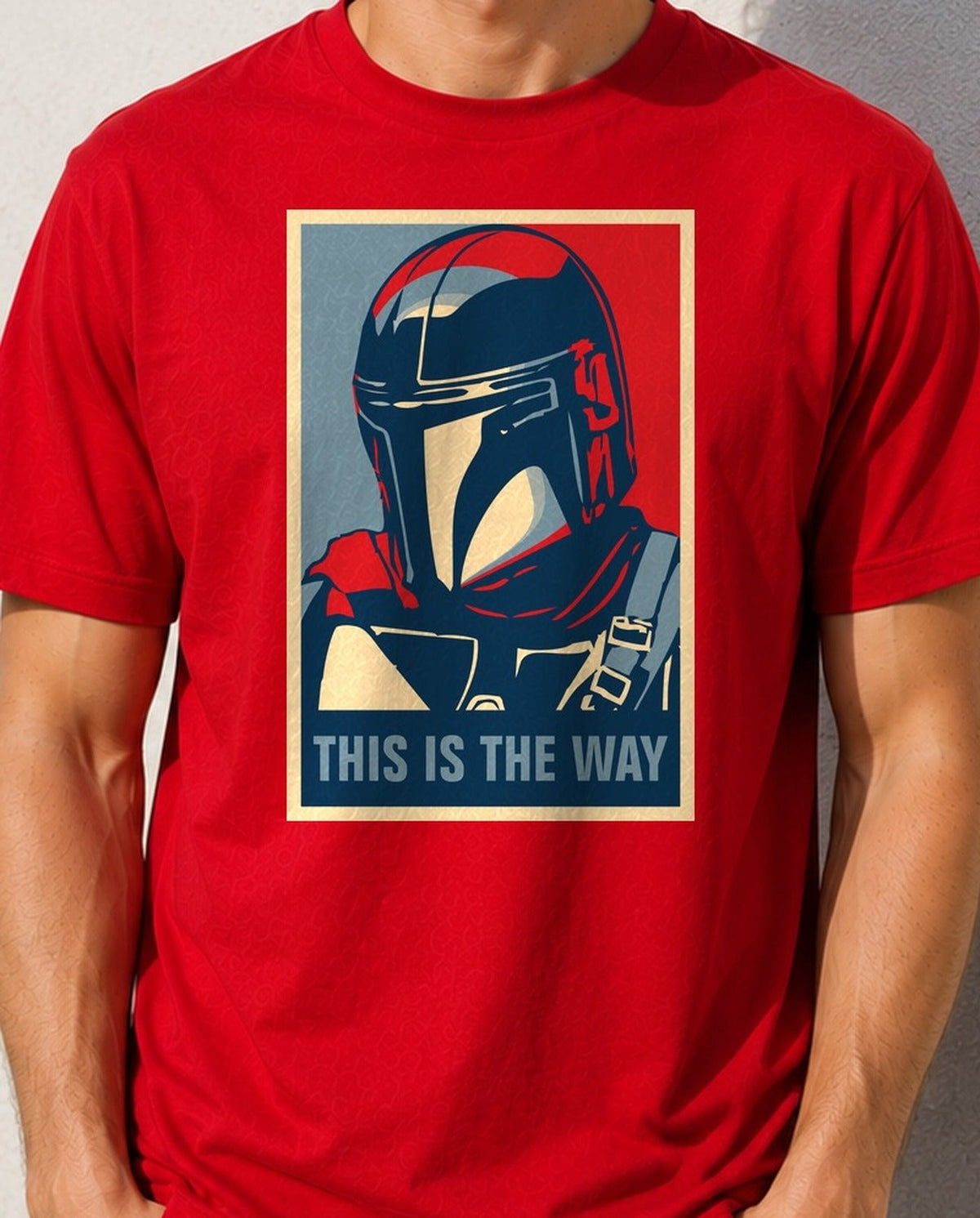 Camiseta This Is The Way – The Mandalorian (roja)