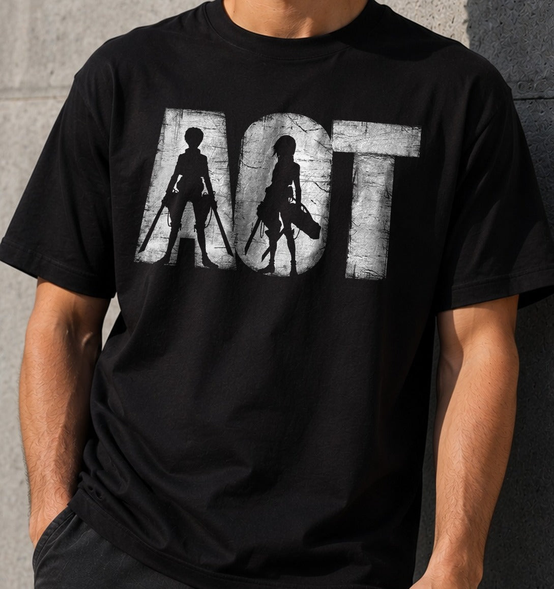 Camiseta Titan Killers – Attack on Titan (negra)