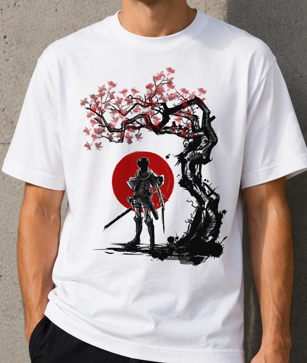Camiseta Titan Shifter Under The Sun – Attack on Titan (blanca)