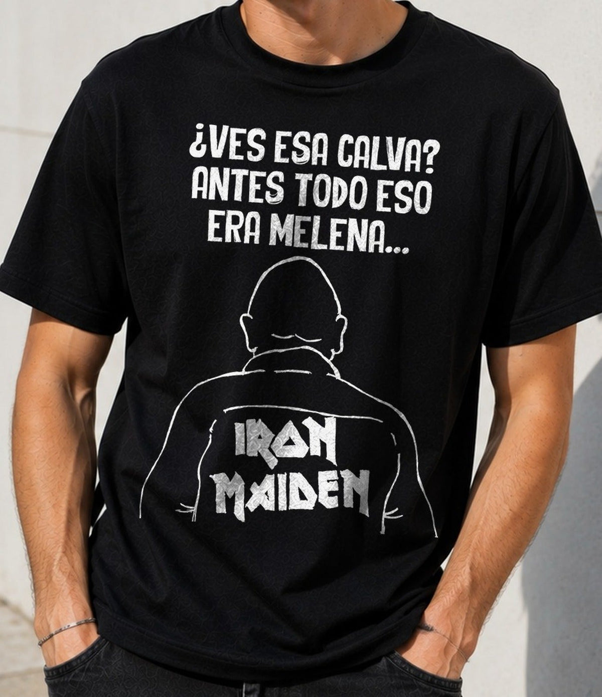 Camiseta Todo Eso Era Melena – Regalo para Rockeros (negra)