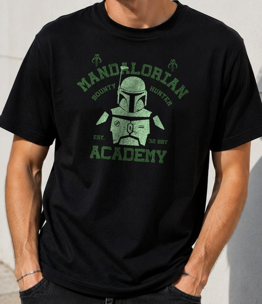 Camiseta Training Academy – Boba Fett de Star Wars (negra)